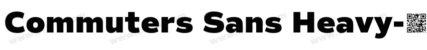 Commuters Sans Heavy字体转换